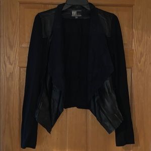 Ladies black faux jacket
